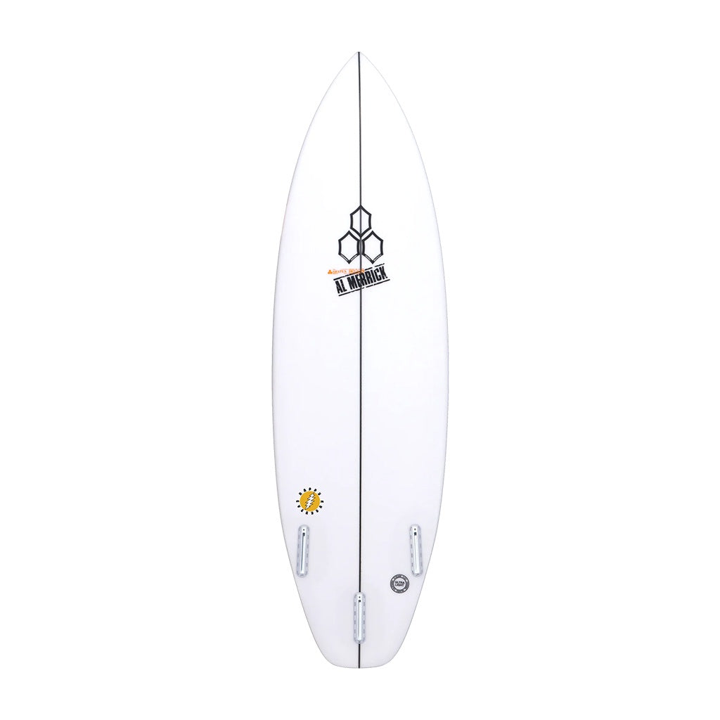 Channel Islands x Al Merrick | Happy Everyday Fibreglass Surfboard. Clear